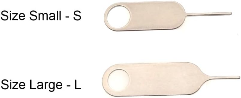 6 Pack PHONSUN Universal Sim Card Tray Removal Tool SD Opening Eject Pin fits Keyring for iPhone iPad Samsung Galaxy Google Pixel Motorola Phones - 3 Small and 3 Large