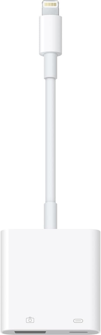 [Apple MFi Certified] Lightning to USB Camera Adapter with Charging Port for iPhone, USB3 Female OTG Adapter Compatible with iPhone/iPad Card, Readers, USB Flash Drives, Keyboards, Mice