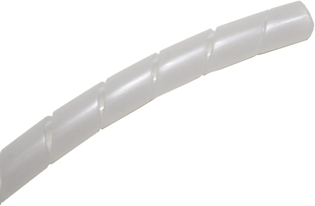 Kable Kontrol Vortex Spiral Cable Wrap - 3/8” Inch 100’ Feet Long - Hose Protector Flexible Polyethylene Wire Conduit Tubing Cable Sleeve Cord Cover to Organize Wires – Natural