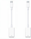 2Pack USB-C to USB 3.0 Adapter, USB C Male to USB Female OTG Adapter,Thunderbolt3 to USBA Adapter Compatible with MacBook Pro/Air, iPad Pro, iPhone 16 Pro Max/15, Galaxy S25/S24/S23/S22