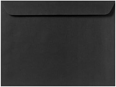 LUXPaper 9 x 12 Booklet Envelopes | Black Linen | 80lb. Text | 250 Qty by LUXPaper