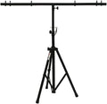American Sound Connection ASC Pro Audio Mobile DJ Light Stand 6 Foot Height Lighting Multi Fixture T Bar Portable Tripod