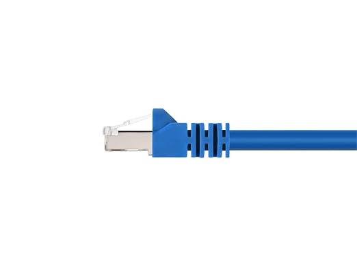 Monoprice Cat6A 20ft Blue Patch Cable Double Shielded 26AWG 10G Pure Bare - Image 2