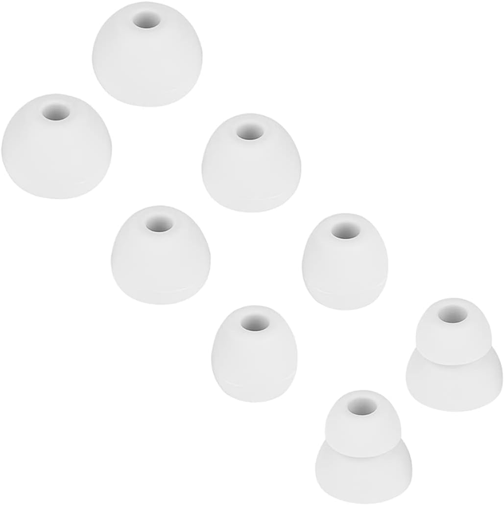 Earbud Tips Replacement Earbud Tips Earbud Replacement Tips Headphones Replacement Ear Pads Ear Tips for Earbuds Compatible with Powerbeats Pro Beats Wireless Earphone Headphones 4 Pairs (Light Grey)