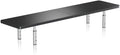 suptek Dual Monitor Stand Riser,Large Monitor Laptop Stand Riser 3 Adjustable Heights Computer Stand for Laptop, Printer, Notebook(MST016L)