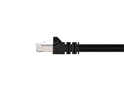 Monoprice Cat6A 3ft Black Patch Cable Double Shielded 26AWG 10G Pure Bare - Image 2