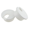 HAHIYO 2Pcs 1.5Inch/38mm White ABS Plastic U-Shaped Desk Grommet Wire Grommet Cable Management Cord Hole Cover Desk Wire Hole Insert Wire Organizer for Computer Office Home School Equipment Systems
