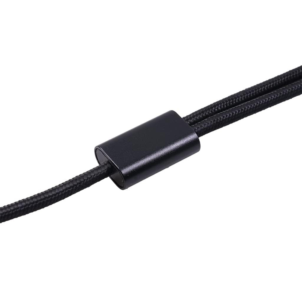 2pack 3.3Ft 3.5mm TRS to Dual 6.35mm Stereo Cable 1/8 TRS to Dual 6.35mm 1/4 TS Mono Y Splitter Audio Cord Adapter for Smartphone, Mixer,PC, CD Player, Speakers and Home Stereo System