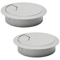 5 Pcs Desk Grommet 3-1/8" / 80 mm, Desk Cord Hole Cover, Cable Grommet ABS Plastic, Desk Hole Grommet for Home & Office Pc, Detachable Adjustable Cable Cord Organizer-Light Grey