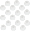 Earbud Tips - Replacement Earbud Covers & Headphone Earpads - Compatible With Powerbeats 2/3, LG & Samsung Earbuds - White, 9 Pairs