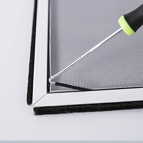 FLYZZZ Window Screen Spline, 0.175" x 100' Screen Spline, Round, Black, Suit for 0.173''-0.185'' Groove, Repair Rubber Cord for Replacing & Installing Window Door Patio Screens