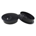 HAHIYO 2Pcs 2Inch/50mm Black Zinc Alloy Desk Grommet Wire Grommet Cable Management Cord Hole Cover Desk Wire Hole Insert Wire Organizer for Computer Office Home School Equipment Systems