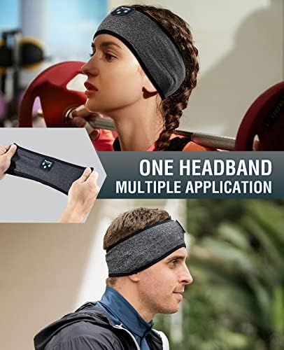Perytong Wireless Sleep Headphones, Bluetooth Headband, On Ear, Coalblack, Model:PTL01