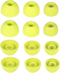 Replacement Ear Tips for Beats Fit Pro, Beats Studio Buds+, Beats Studio Buds, Beats Solo Buds Silicone Earbuds Washable Noise Isolation, Fit in The Charging Case, 6 Pairs S/M/L (Volt Yellow)