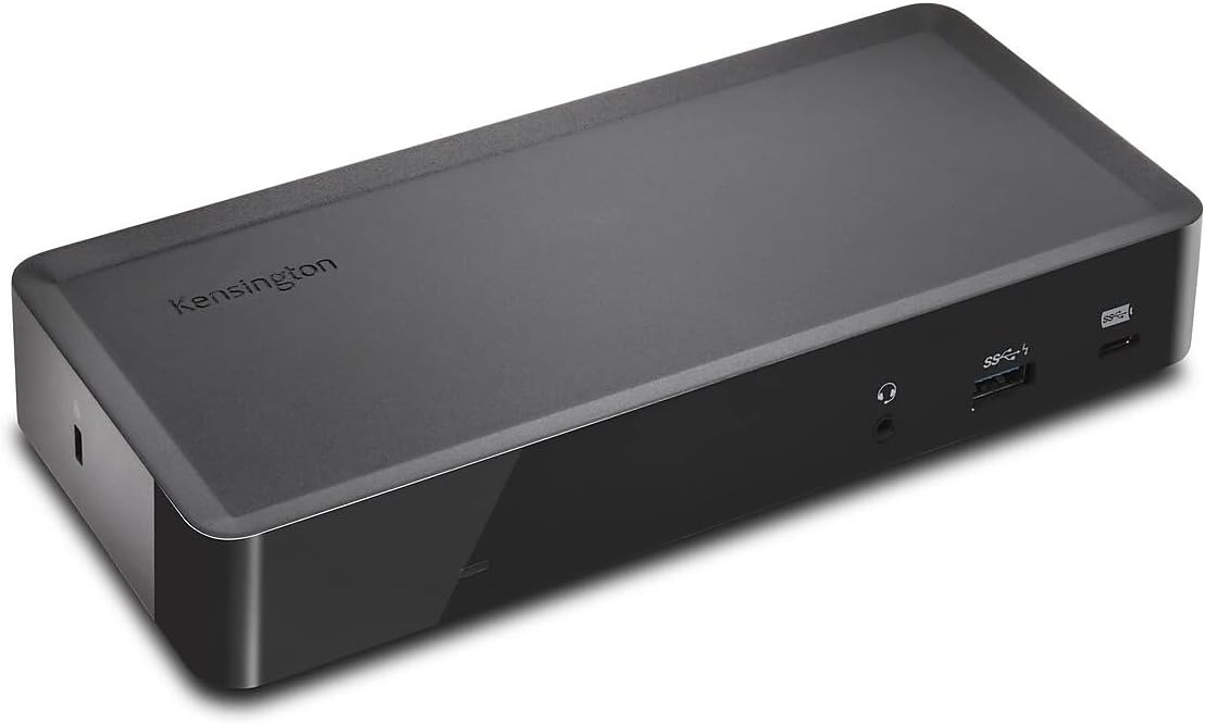 Kensington SD4700P Displaylink Docking Station – Dual Display for Any MacBook M1/M2/M3/M4 or Windows; 60W Power Delivery; TAA Compliant (K38240NA)