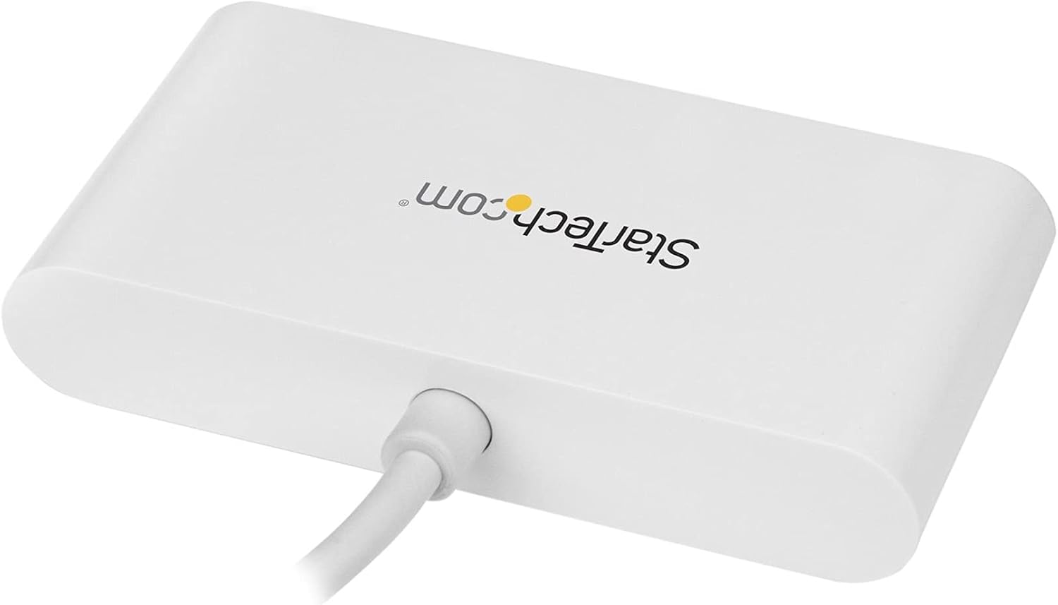 StarTech.com 4 Port USB C Hub with 4x USB-A Ports (USB 3.0 SuperSpeed) - USB Bus Powered - Portable/Laptop USB-C to USB-A Adapter Hub - USB 3.0 (5Gbps) Type-C Hub - White (HB30C4ABW)