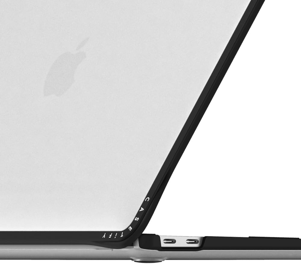 CASETiFY Impact MacBook Air 13" (M1/Intel) Case [Cushioned Impact Corners/Scratch-Resistant/Anti-Slip Grip] - Fruit Salad - Clear Black