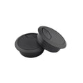 HAHIYO 2Pcs 2Inch/50mm Black ABS Plastic Sector-shaped Desk Grommet Wire Grommet Cable Management Cord Hole Cover Desk Wire Hole Insert Wire Organizer for Computer Office Home School Equipment Systems