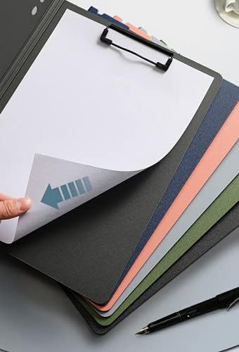 Grey Clipboard Folder, A4 Clipboard Horizontal and Vertical Metal Clips | 2 - Image 7