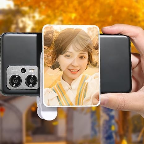 Mirror Effect Lens - Capture Stunning Reflections Instantly, Mirror for Phone to Use Back Camera, Reflection Mirrors for iPhone with Adjustable Hd Glass (Mix)