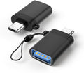 USB to USB C Adapter,USB-C Male to USB3.0 Female Adapter Thunderbolt 3 OTG Converter,Compatible with MacBook Pro,MacBook,iPad/Samsung Galaxy S20-S23 / Dell XPS,and More USB Devices Rope Black