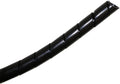 Kable Kontrol Vortex Spiral Cable Wrap - 1/4” Inch 100’ Feet Long - Hose Protector Flexible Polyethylene Wire Conduit Tubing Cable Sleeve Cord Cover to Organize Wires – Black