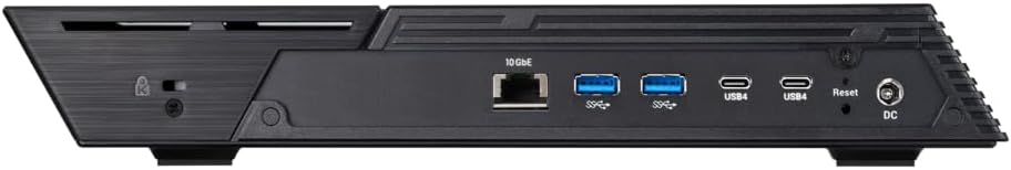 Asustor Flashstor 6 Gen 2 FS6806X 6 Bay All-SDD NAS Storage,Quad-Core 2.3GHz CPU, Dual USB 4 Ports, 10GbE Ports, 8GB RAM DDR5, Network Attached Storage with 6 x 2TB NVMe SSD