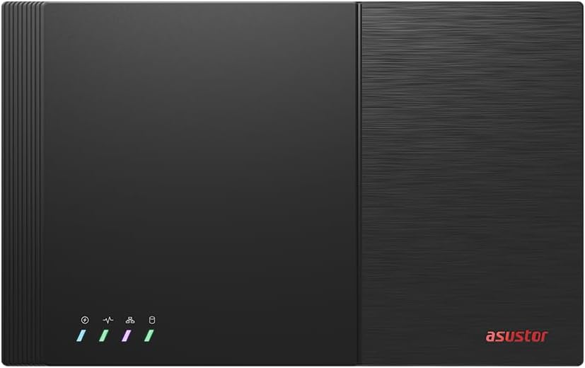 Asustor Flashstor 12 Pro Gen 2 FS6812X 12 Bay All-SDD NAS Storage, Quad-Core 2.3GHz CPU, Dual USB 4 Ports, Dual 10GbE Port, 16GB ECC RAM DDR5,Network Attached Storage with 8 x 4TB NVMe SSD