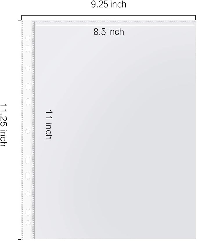Sheet Protectors, PANDRI 700 Pack Clear Heavy Duty Plastic Page Protectors - Image 2