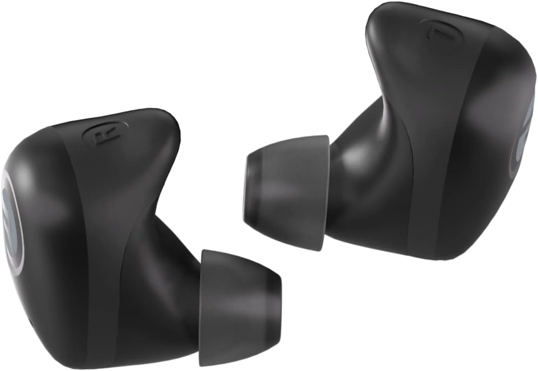 Raycon Fitness Bluetooth True Wireless Earbuds with Built in Mic 56 Hours of Battery, IPX7 Waterproof, Active Noise Cancellation, Awareness Mode, and Bluetooth 5.3 (Black)