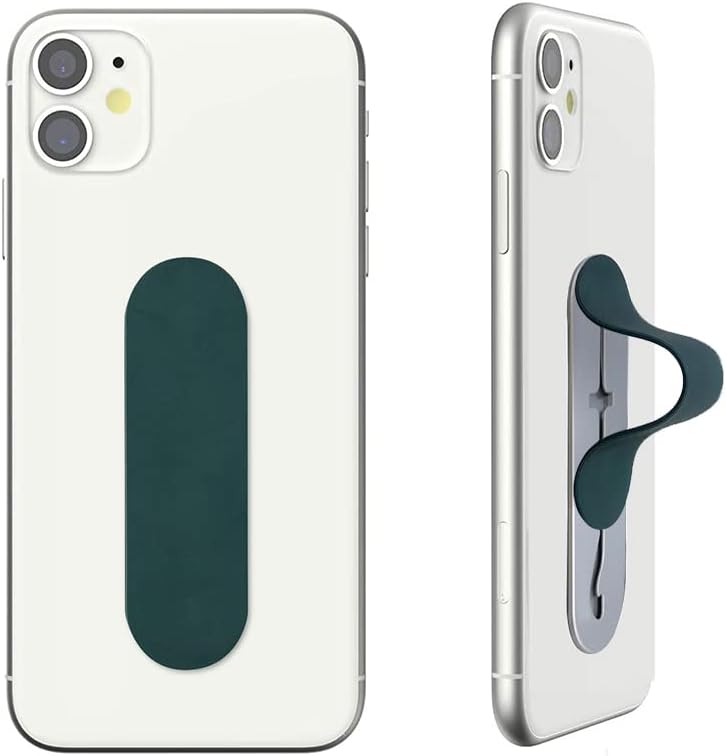 Momostick Flatstick, Cell Phone Finger Grip Strap Holder for Hand, Cell Phone Stand, New Slim Finger Loop Selfie Grip Compatible with Most Smartphones