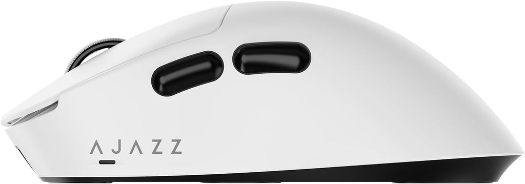 AJ179PRO PAW3395 26000 DPI Gaming Mouse, 8000Hz Polling Rate, 58g Ultra-Light, Tri-Mode (2.4G/Wired/Bluetooth 5.2), Magnetic RGB Charging Dock, Ergonomic Right-Hand Design, White
