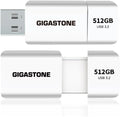 GIGASTONE 512GB Flash Drive (2 Pack) Z60 USB 3.2 Gen 1, 120MB/s Ultra Fast, Retractable Capless Slider Design, Data Storage, Backup for PC/Mac/TV/Car Audio, USB 2.0/3.0/3.1 Compatible