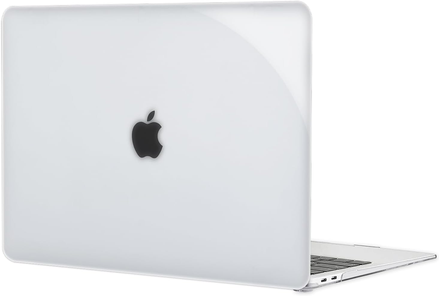 Crystal Clear Case for MacBook Pro 13 inch M2 M1 A2338 A2289 A2251 A2159 A1989 A1706 2023-2016 Release with Touch ID, 6 in 1 Plastic Hard Shell&Keyboard Cover&Screen Protector&Webcam Cover,Transparent