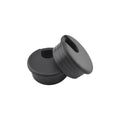 HAHIYO 2Pcs 1.77Inch/45mm Black ABS Plastic U-Shaped Desk Grommet Wire Grommet Cable Management Cord Hole Cover Desk Wire Hole Insert Wire Organizer for Computer Office Home School Equipment Systems