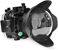 Seafrog Professional Waterproof Housing 6" Dry Dome Port Kit, for Sony A7S III A7SIII A7S3 A7 SIII Alpha 7S III with 16-35mm F4 (Zoom Gear Included) Underwater 40m/130fit Diving Case-Black