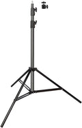 Aluminum Alloy Photography Tripod Stand, 9.19 Feet/2.8m Studio Lighting Tripod Stand for Video Lights, Photography Lights, Reflectors, Softboxes, Umbrellas
