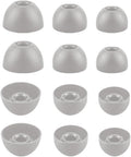 Replacement Ear Tips for Beats Fit Pro, Beats Studio Buds+, Beats Studio Buds, Beats Solo Buds Silicone Earbuds Washable Noise Isolation, Fit in The Charging Case, 6 Pairs S/M/L (Sage Gray)