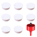 TuTuYa 8PCS Desk Grommet, Desk Grommet 50mm(2Inch) Desk Cable Grommet Desk Cable Hole Covers with Hole Saw, Ideal Solution for Office and Home Table Cable (White, 2Inch_50mm)
