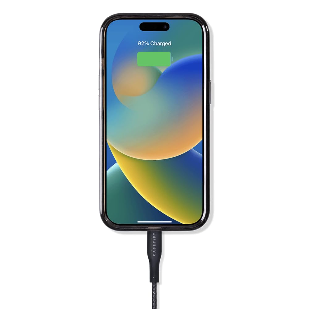 CASETiFY Powerthru USB-C to USB-C Cable (1m/3.3ft) - Black