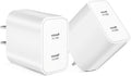 Type c Charging Block Fast Charger, 2Pack PD Dual Port Fast USB C Charger Block, USB C Charging Plug Power Adapter Compatible with iPhone 15/15 Plus/15 Pro Max/14/13/12/11/XS/XR/X and More
