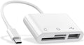 RayCue USB C to Micro SD TF Memory Card Reader, 3-in-1 USB Camera Card Reader Adapter Compatible with iPhone 15,iPad Pro, MacBook Pro/Air, Chromebook XPS, Galaxy S10/S9 and More USB C Devices