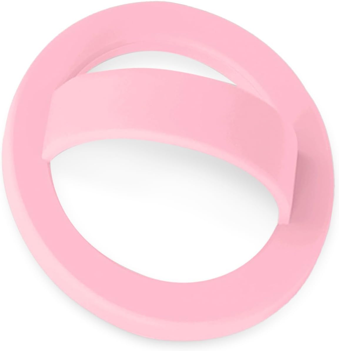 Magnetic Silicone Ring Grip Phone Holder, Loop Grip Phone Holder,Magnetic Phone Loop,Magsafe Phone Grip,Compatible with Magsafe for iPhone 16/15/14/13/12 Series (Lady Pink)