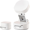 360° Adjustable Vacuum Magnetic Phone Holder, Foldable Magnetic Car Phone Holder for Your Car, Hands-Free Suction Cup Phone Mount for Car/Gym/Mirror/Smooth Surface for iPhone & Android (White)