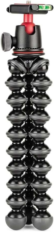 JOBY GorillaPod 3K Kit, Compact Stand 3K and Ballhead for Compact Cameras, Tripod Kit, Travel Tripod for Cameras, Holds Devices up to 6.6lbs, JB91507, Made in Italy, Black/Charcoal