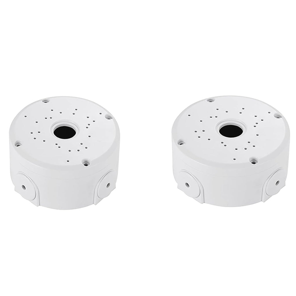 Universal Bullet Security Camera Junction Box Mount Bracket Plastic Rainproof Junction Box Mount Bracket for IP Camera Electric Enclosure, Indoor/Outdoor Wall Cable Junction Base Boxes (2 Pack)