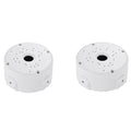 Universal Bullet Security Camera Junction Box Mount Bracket Plastic Rainproof Junction Box Mount Bracket for IP Camera Electric Enclosure, Indoor/Outdoor Wall Cable Junction Base Boxes (2 Pack)