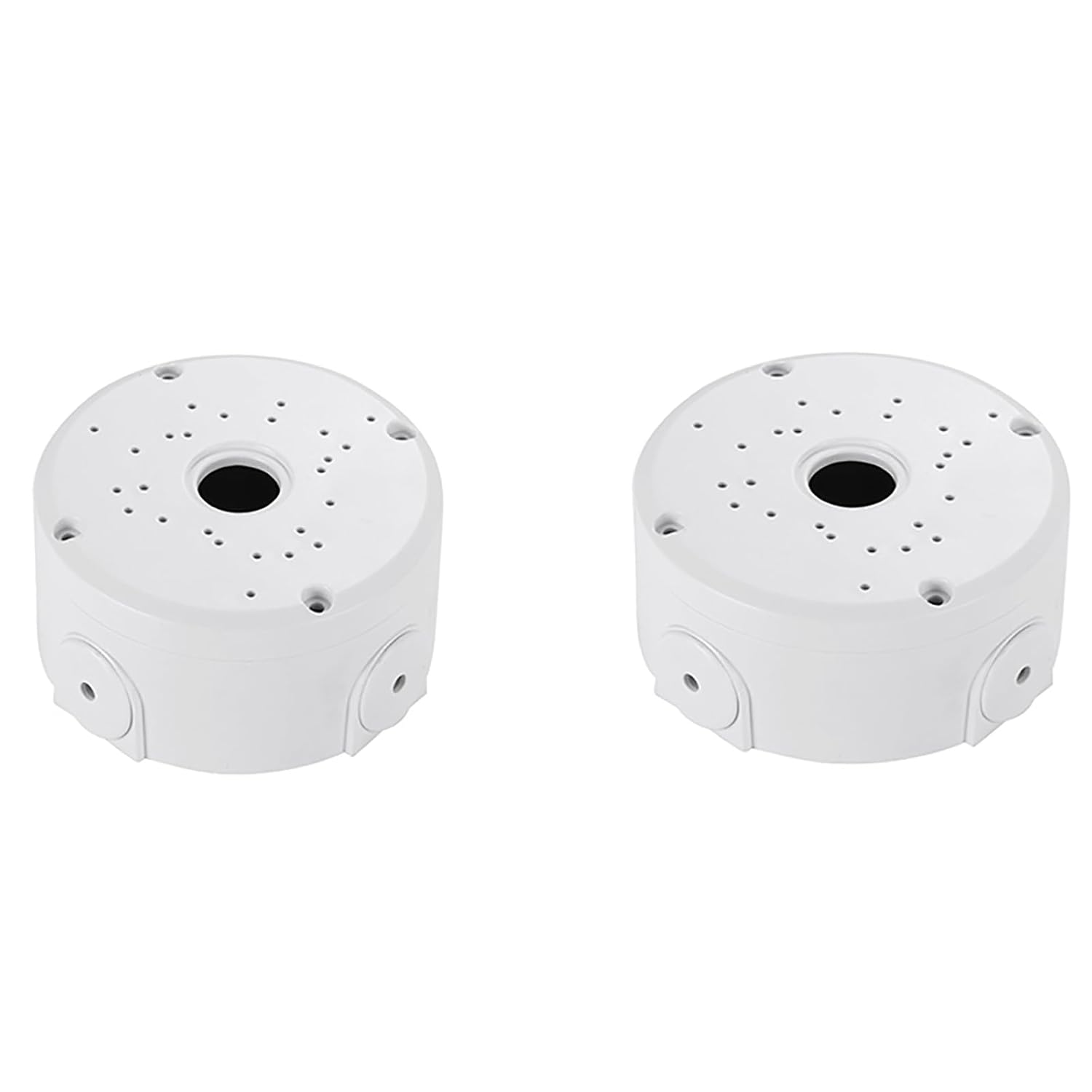 Universal Bullet Security Camera Junction Box Mount Bracket Plastic Rainproof Junction Box Mount Bracket for IP Camera Electric Enclosure, Indoor/Outdoor Wall Cable Junction Base Boxes (2 Pack)