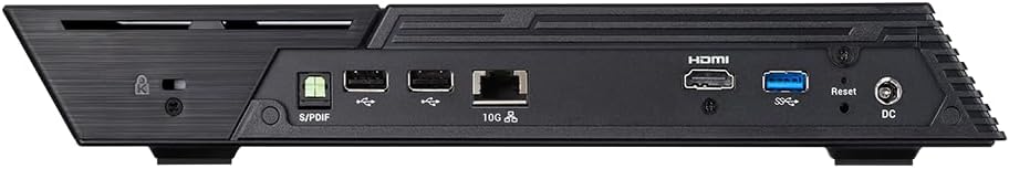 Asustor Flashstor 12 Pro FS6712X,12 Bay All-SDD NAS Storage, Quad-Core 2.0GHz, 10GbE Port, 4GB RAM DDR4, Network Attached Storage with 8 x 2TB NVMe SSD