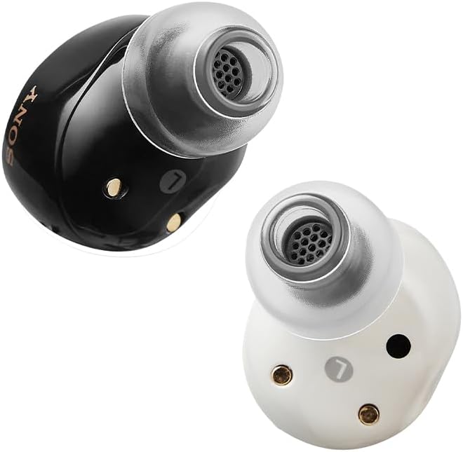 AZLA SednaEarfit Crystal Standard 2 - Earbud Tips for Wireless Headphones - Noise Canceling Earbuds Replacement Tips Eartips Compatible with Sony WF-1000XM5, Beats, Sennheiser, Jabra (2 Pair, MS)